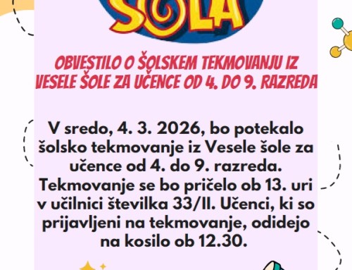 VESELA ŠOLA