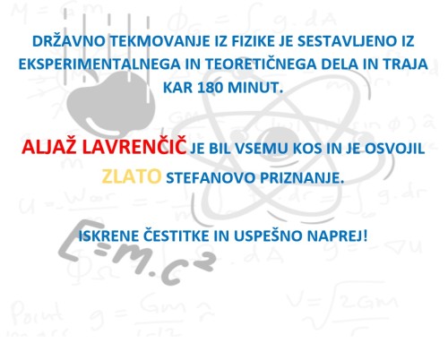 TEKMOVANJE FIZIKA