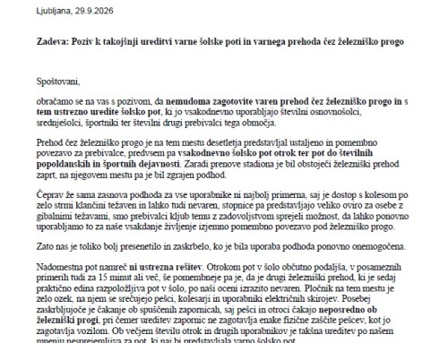 DOPIS SVETA STARŠEV MOL-u